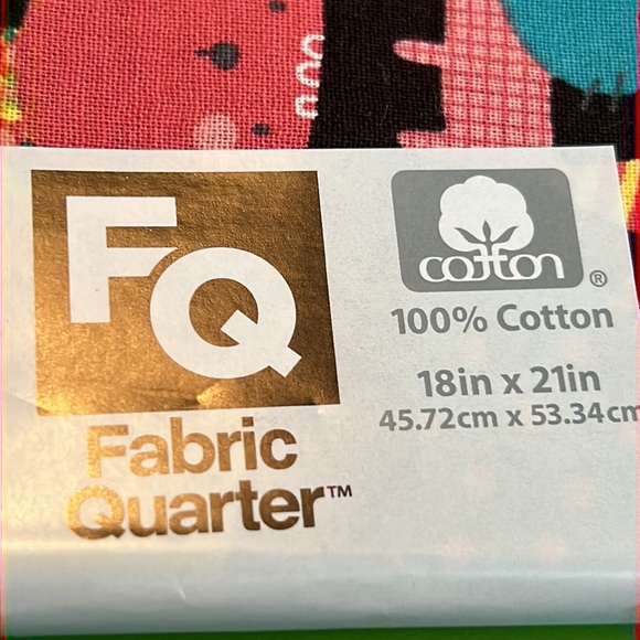 FAT QUARTER cat fabric happy sleepy faces fish cotton print kitty dots stripe - Picture 2 of 4